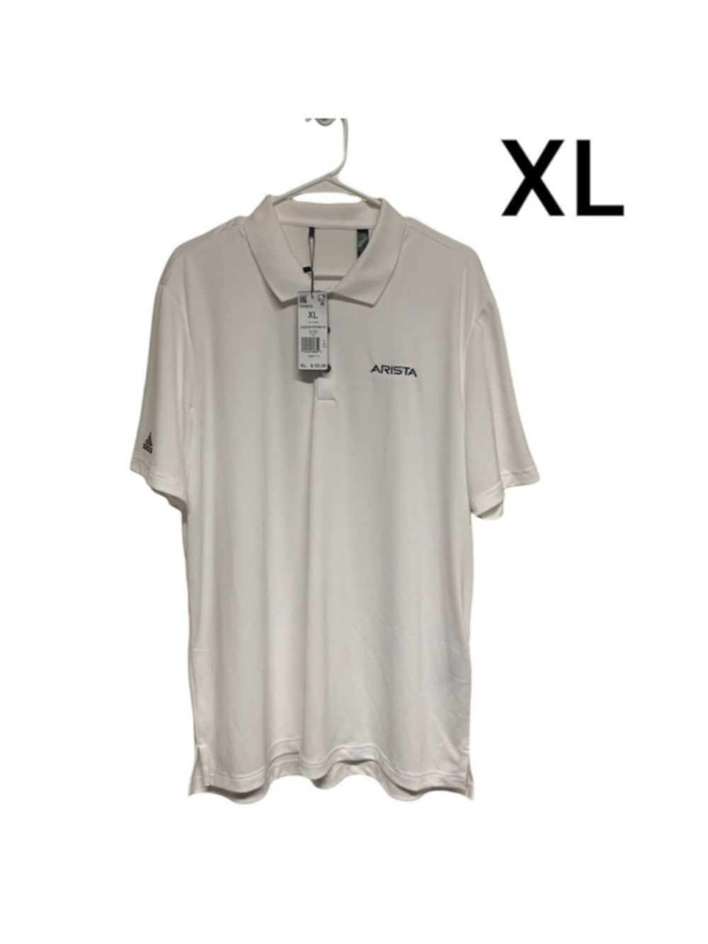 Adidas golf white polo short sleeve athletic sporty breathable mens size XL NEW - Picture 13 of 15